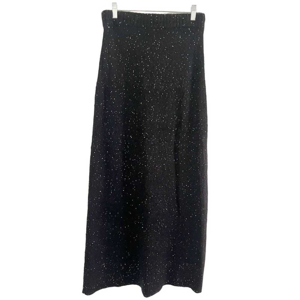 ATM Anthony Thomas Melillo Black Sequin Strapless… - image 2