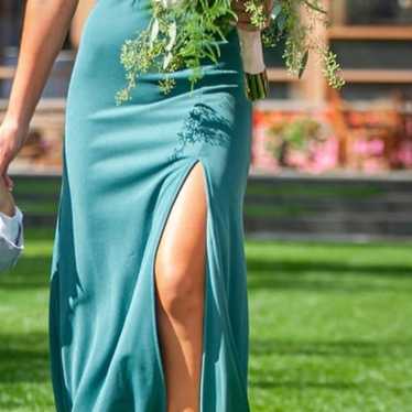 Sage green bridesmaid dress - image 1