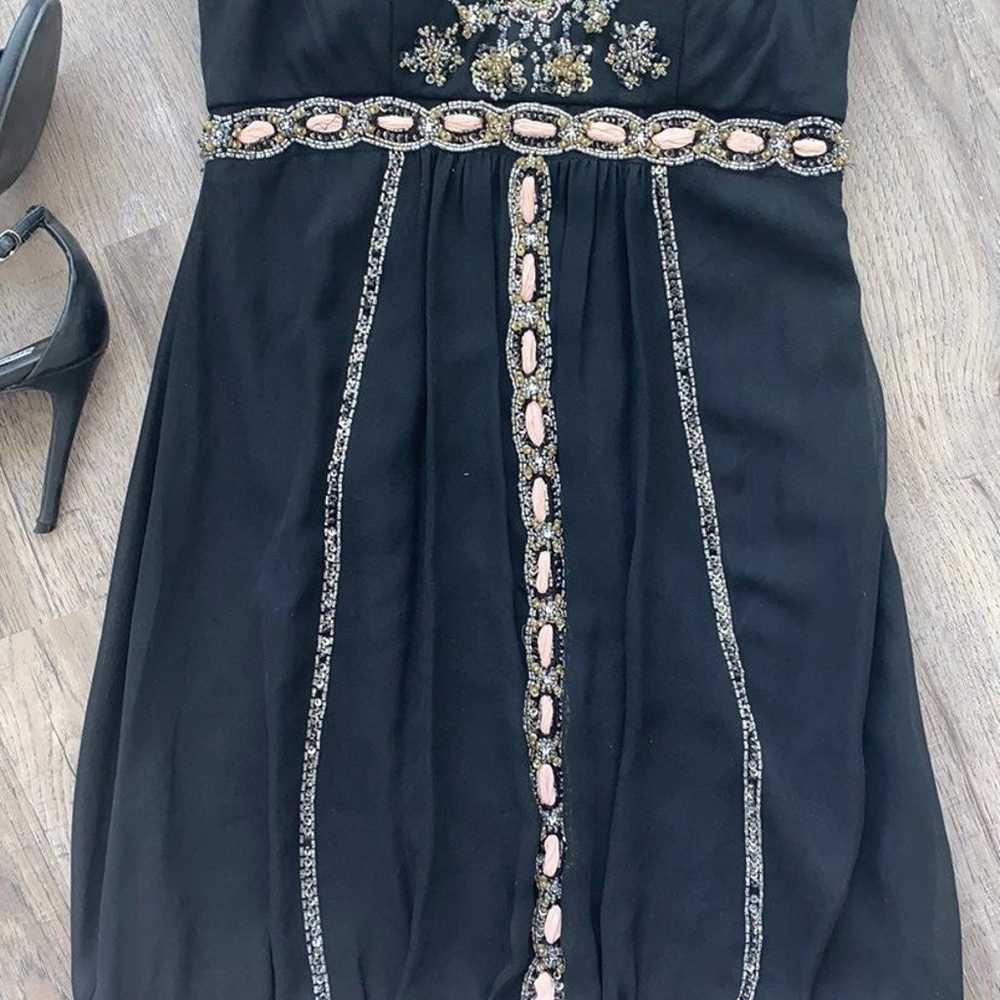 Neiman Marcus black beaded dress - image 3