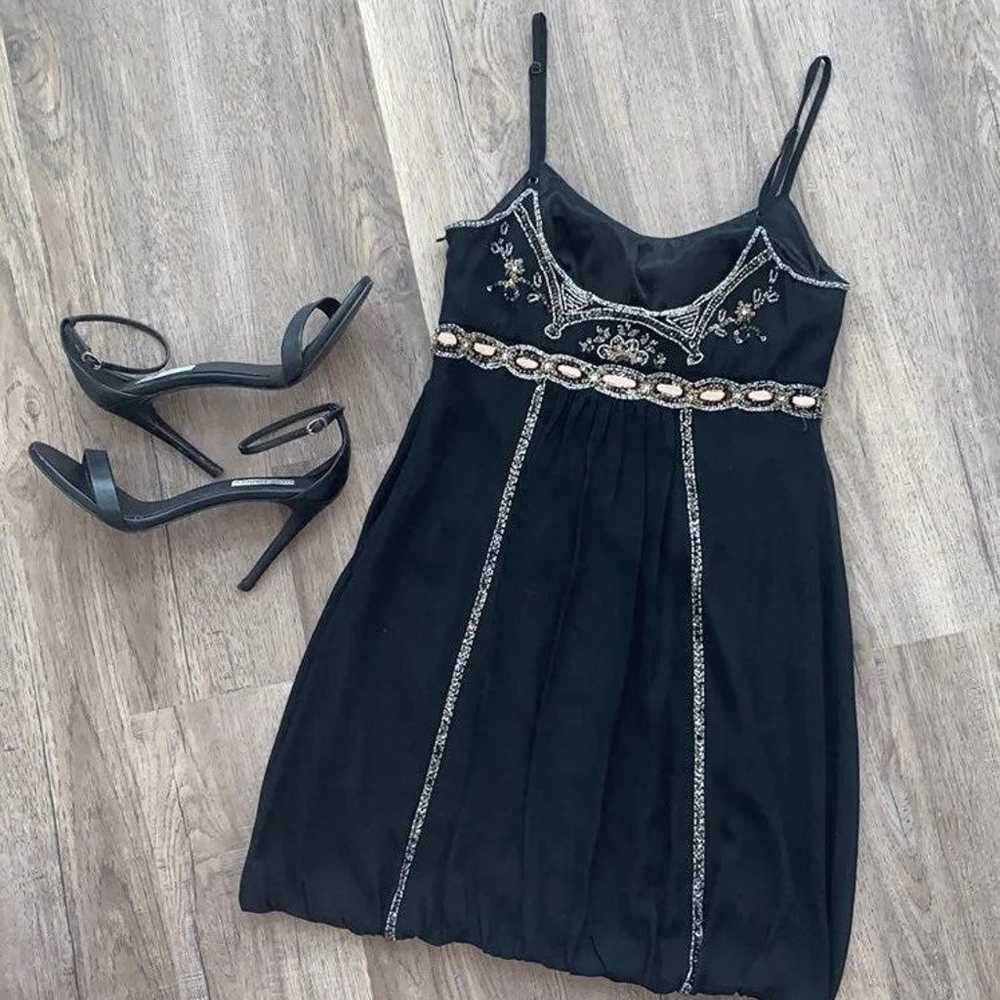 Neiman Marcus black beaded dress - image 4