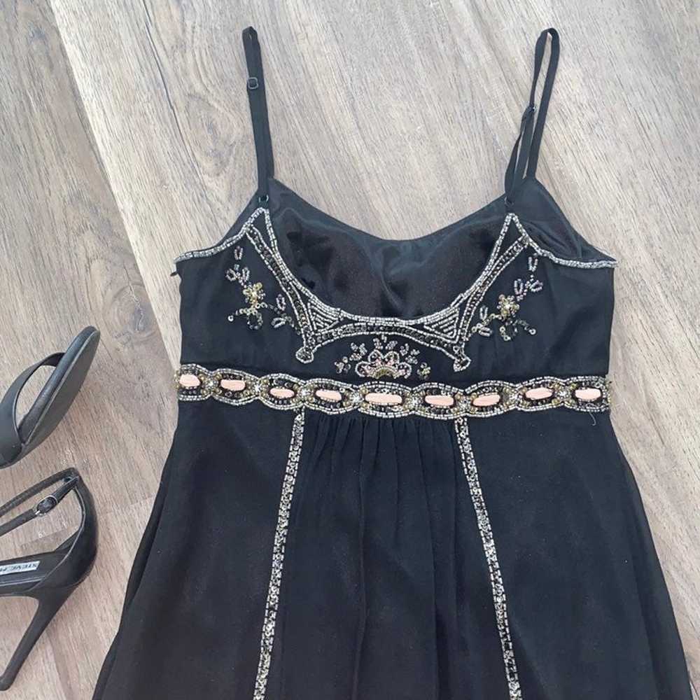 Neiman Marcus black beaded dress - image 5