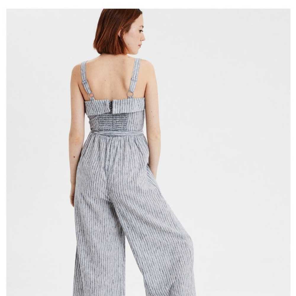 AE tie wasit striped jumpsuit - image 3