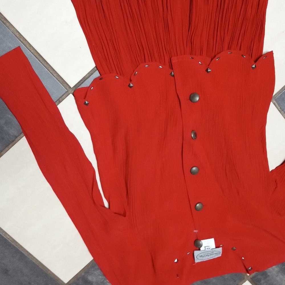 Western Dress by Stonridge Petites. Deep Red. - image 10