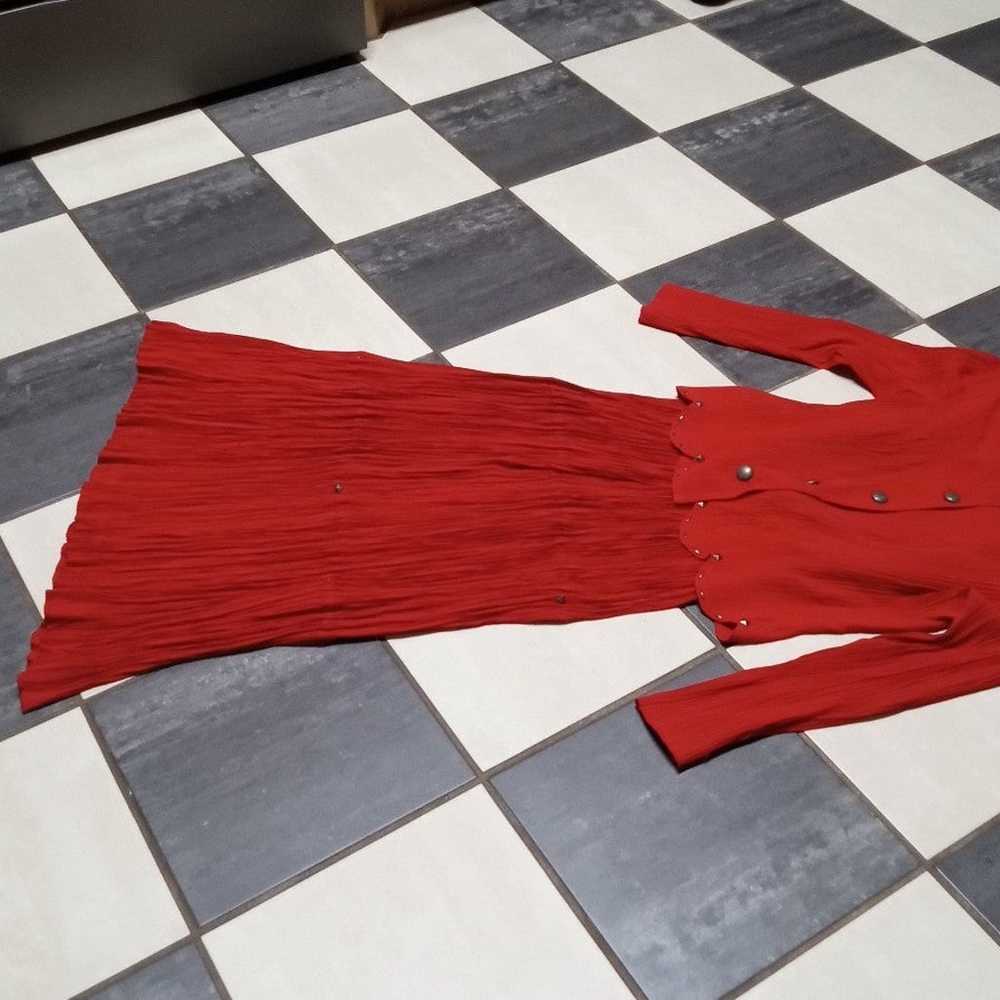 Western Dress by Stonridge Petites. Deep Red. - image 1