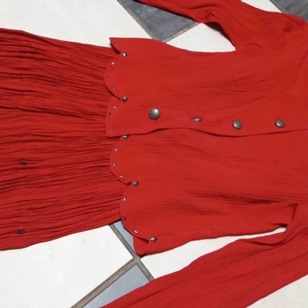 Western Dress by Stonridge Petites. Deep Red. - image 2