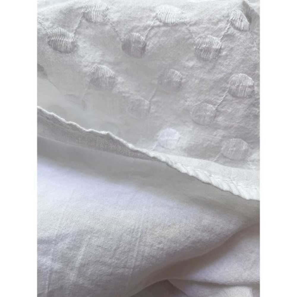 C Wonder Sleeveless White Embroidered Dot Fit & F… - image 11