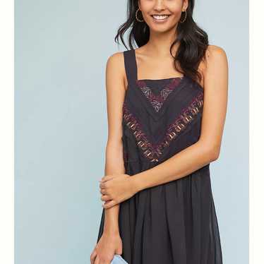Anthropologie Maeve  Harlow embroidered sleeveless