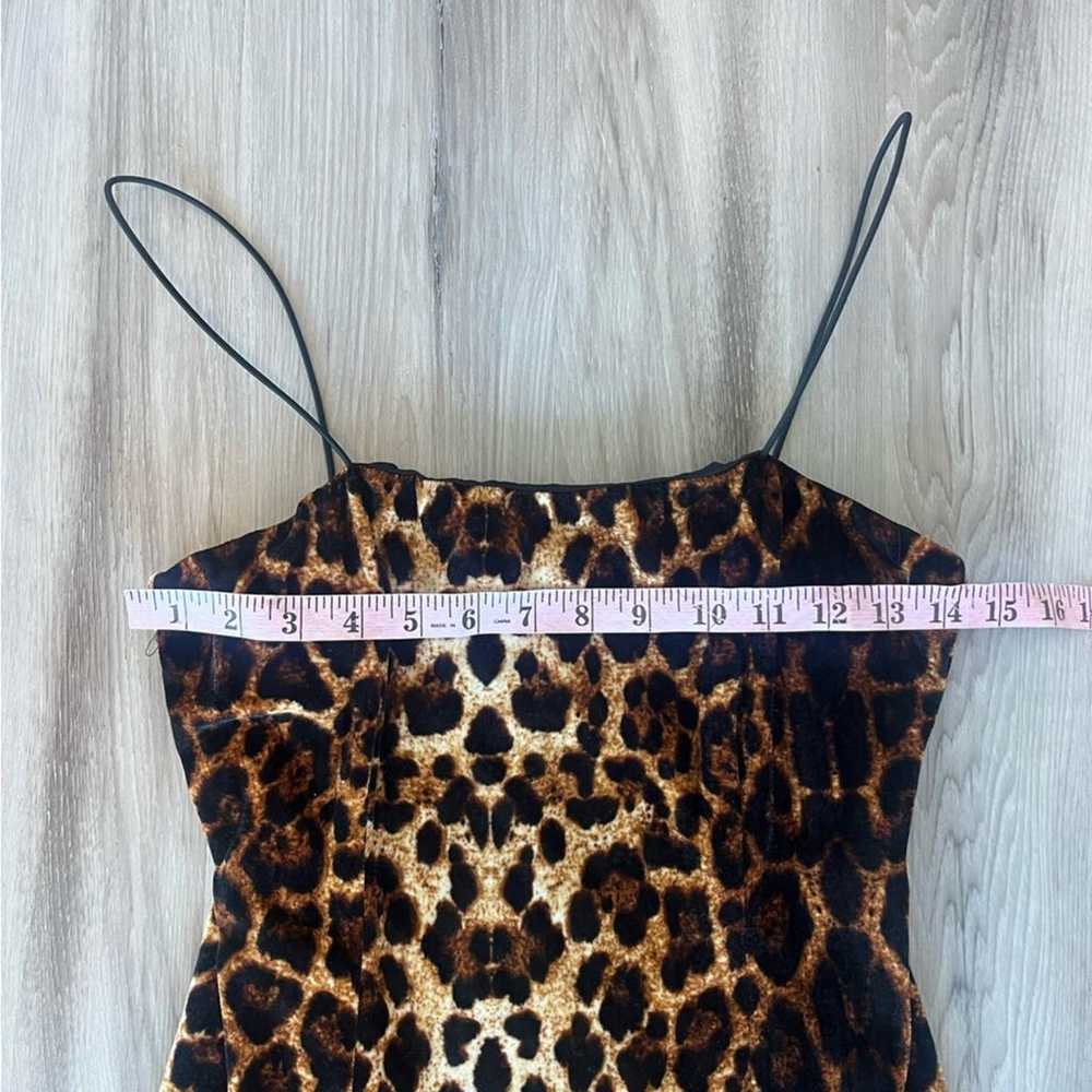 Aqua M Cheetah Print Mini Dress - image 2