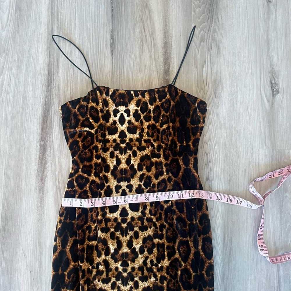 Aqua M Cheetah Print Mini Dress - image 4