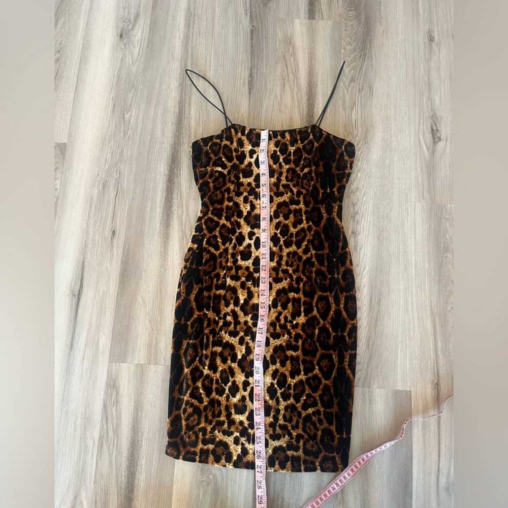 Aqua M Cheetah Print Mini Dress - image 5