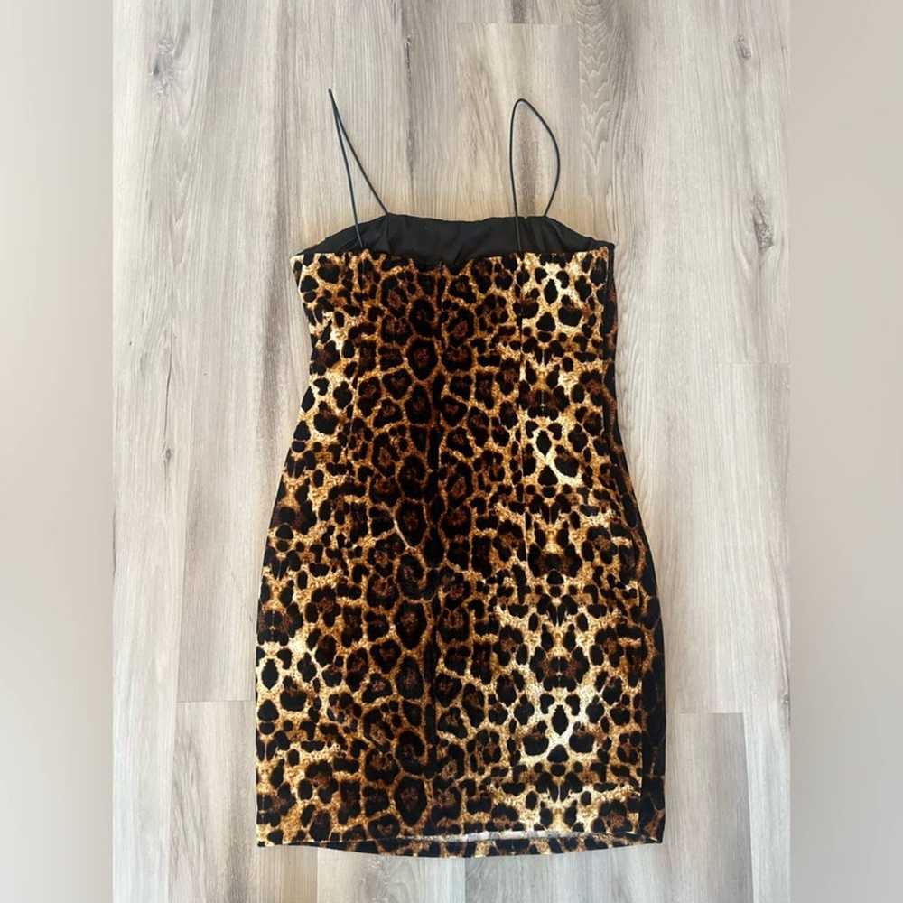 Aqua M Cheetah Print Mini Dress - image 6