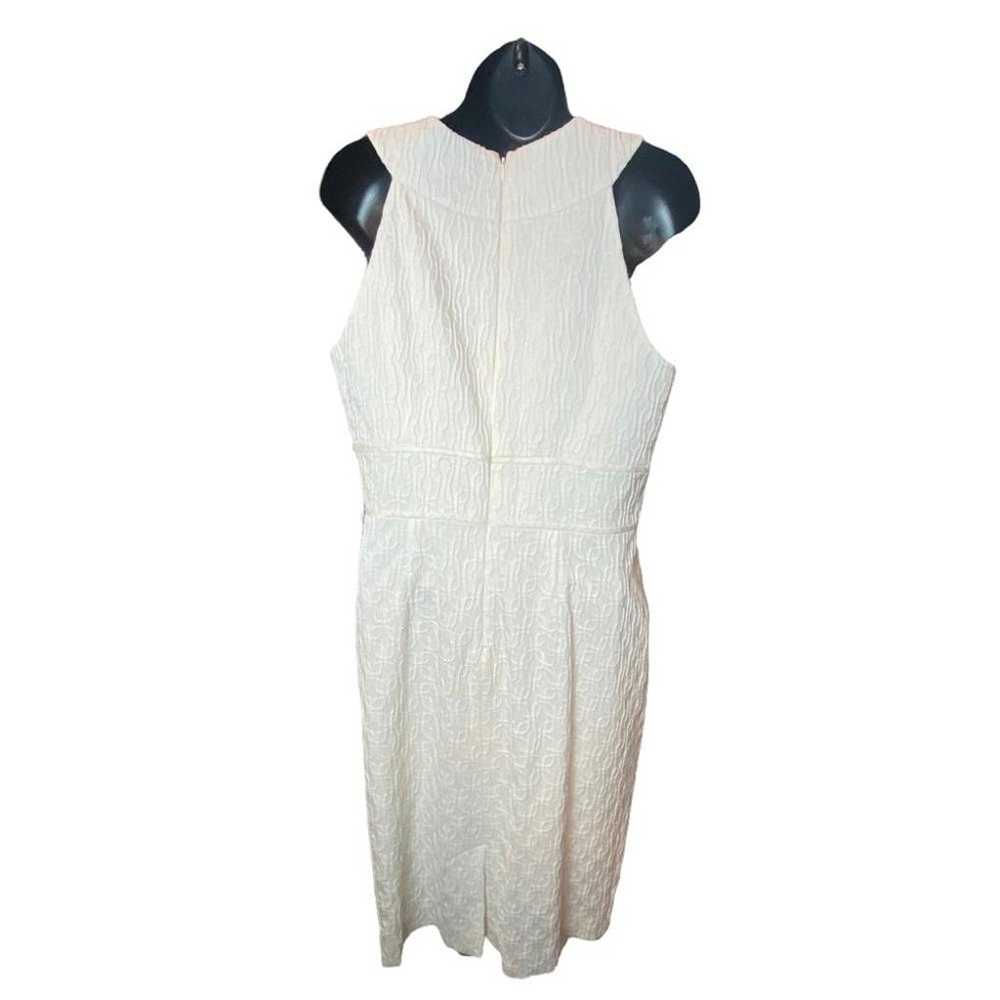 Adrianna Papell Women's Ivory Beaded Sheath Dress… - image 2