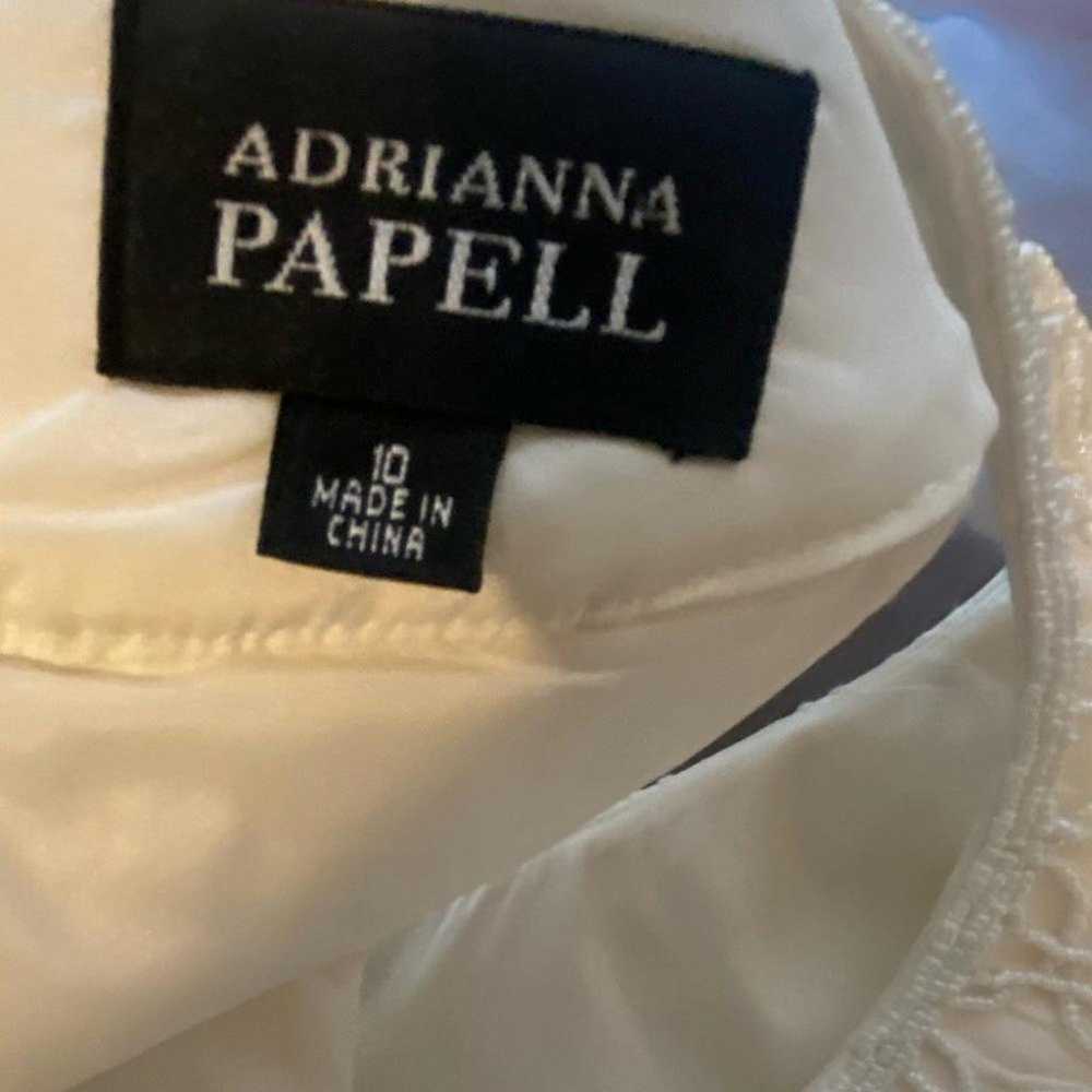 Adrianna Papell Women's Ivory Beaded Sheath Dress… - image 3