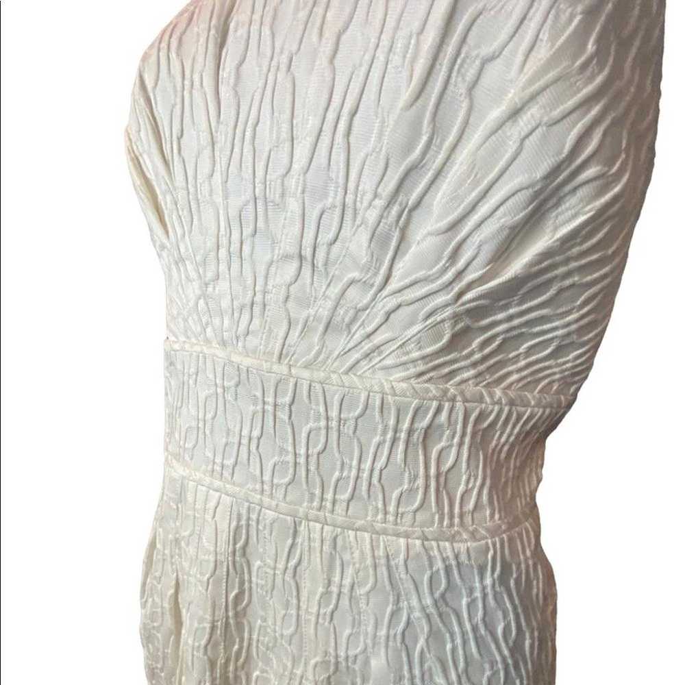Adrianna Papell Women's Ivory Beaded Sheath Dress… - image 4