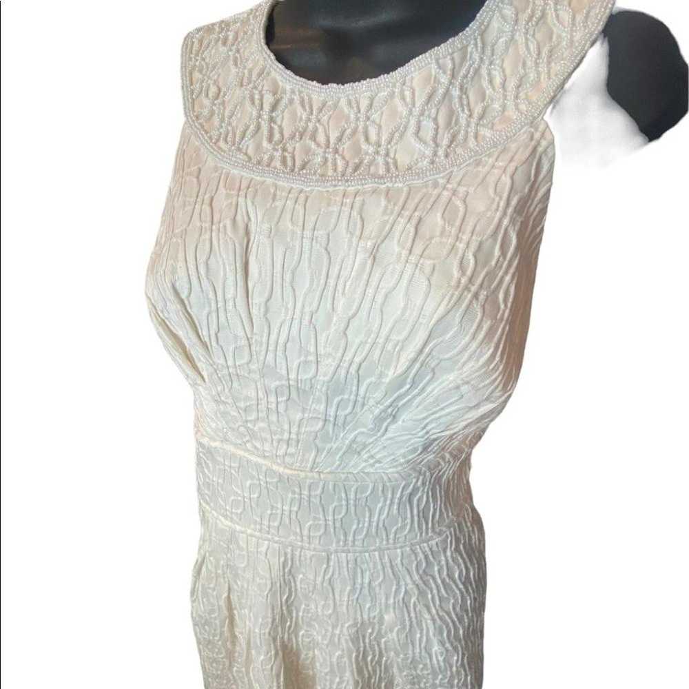 Adrianna Papell Women's Ivory Beaded Sheath Dress… - image 5