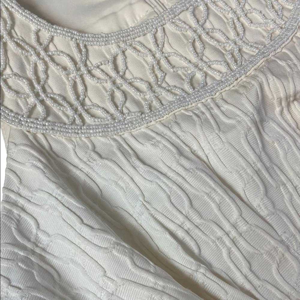 Adrianna Papell Women's Ivory Beaded Sheath Dress… - image 6