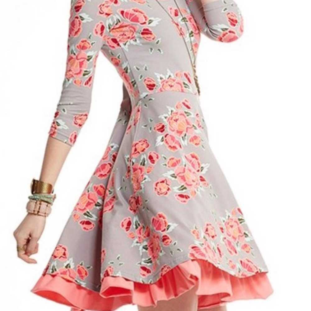 Matilda Jane M Gray Floral Dress Marzipan A-Line … - image 3