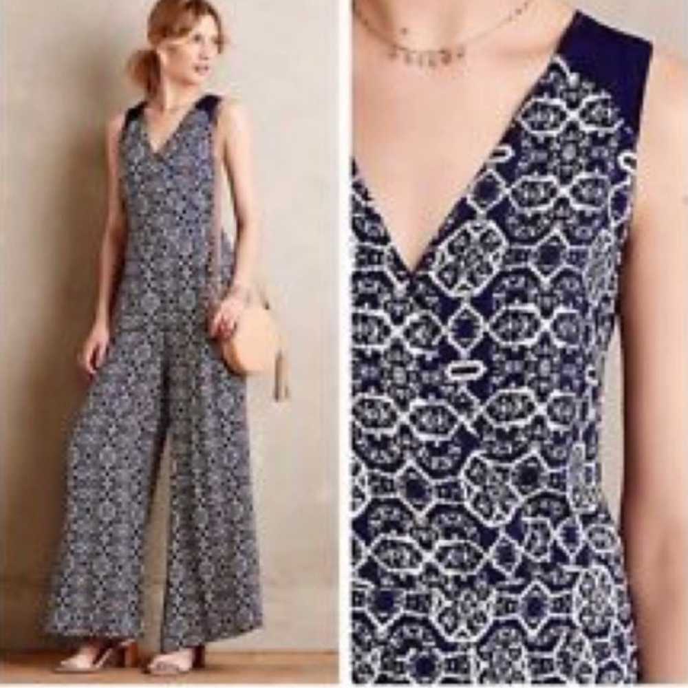 Anthropologie Elevenes jumpsuit pantsuit size 10 - image 1