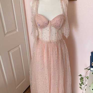 Size Large- beautiful light pink princess style b… - image 1