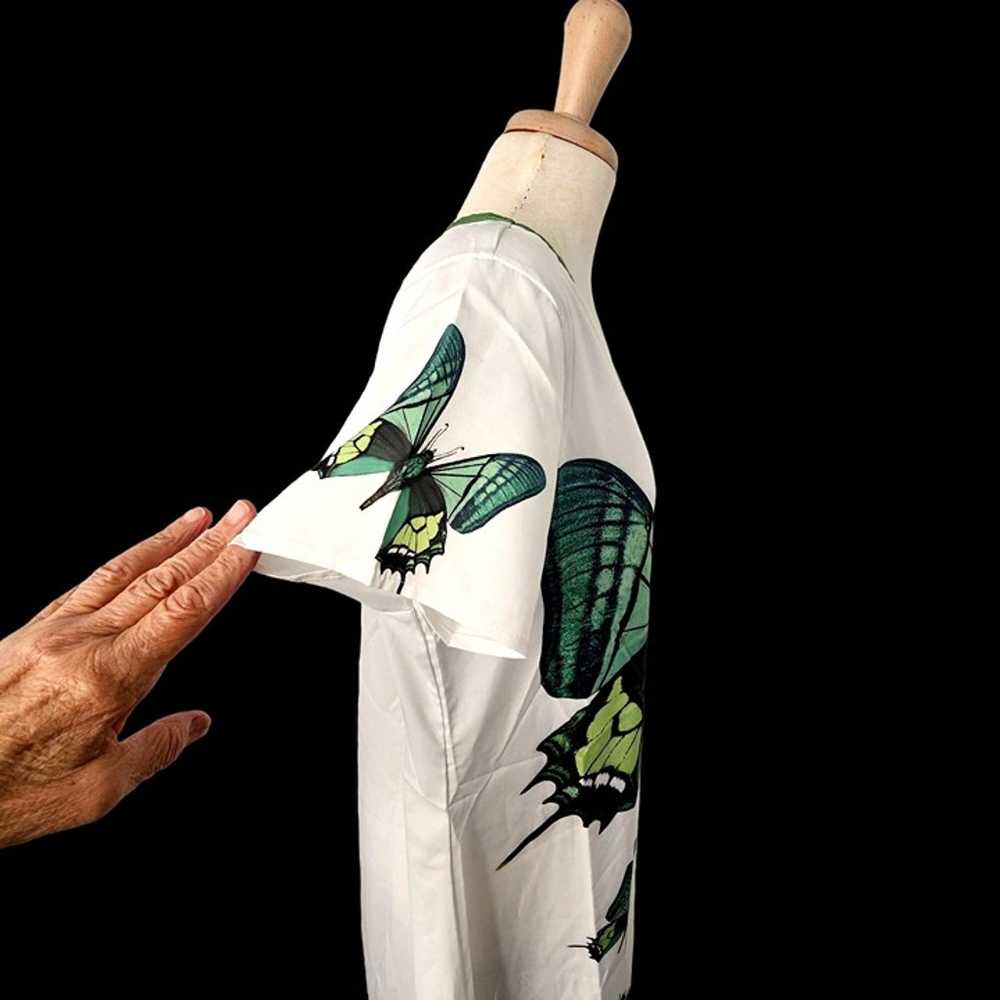 Misslook Green Butterfly Shift Dress Colorblock V… - image 8