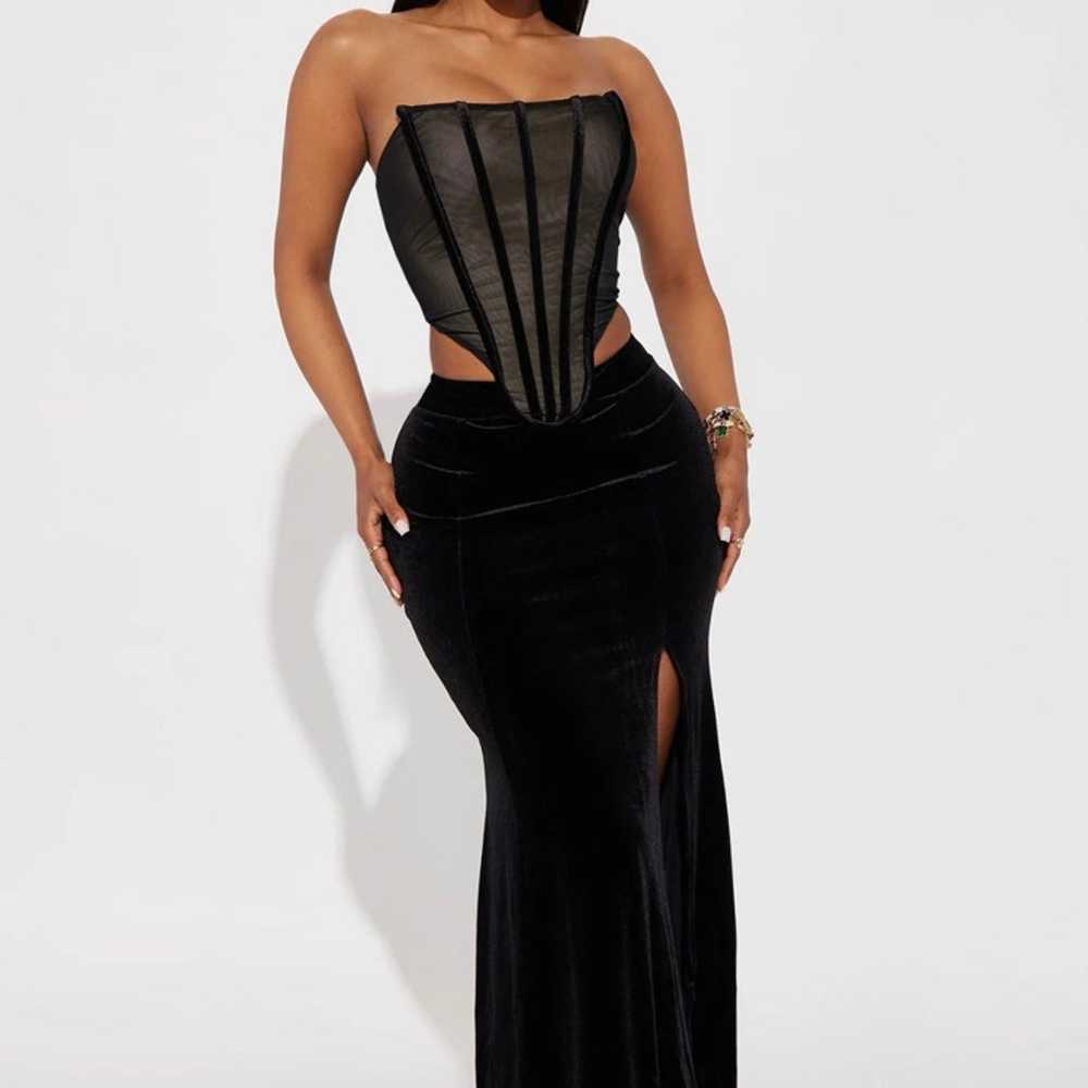 Charlotte Velvet Maxi Dress - image 1