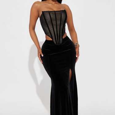 Charlotte Velvet Maxi Dress - image 1