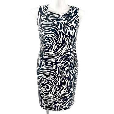 CALVIN KLEIN ZEBRA PRINT SLEEVELESS DRESS - 12 - image 1