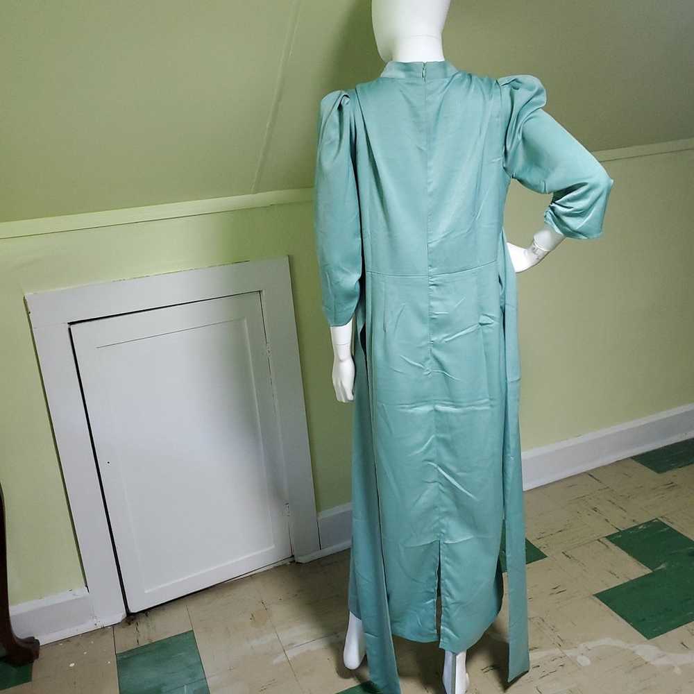 NWOT Aqua Green Half-Sleeve Ankle Length Dress - image 8