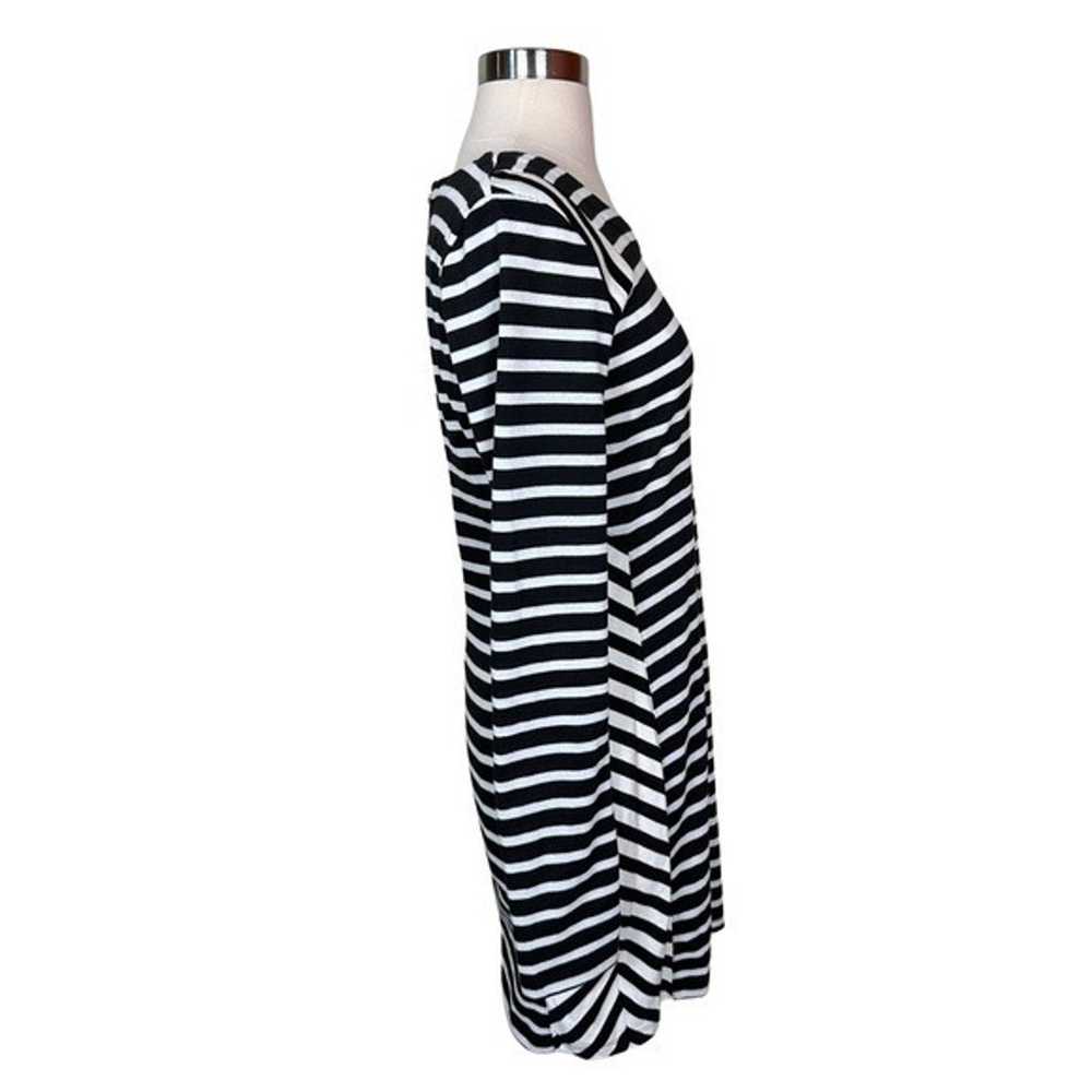 Lucca Couture Black White Striped Long Sleeve Cot… - image 4