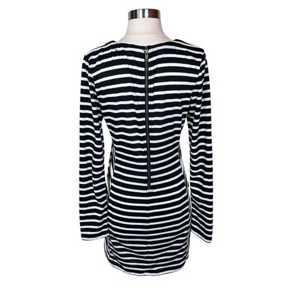 Lucca Couture Black White Striped Long Sleeve Cot… - image 6