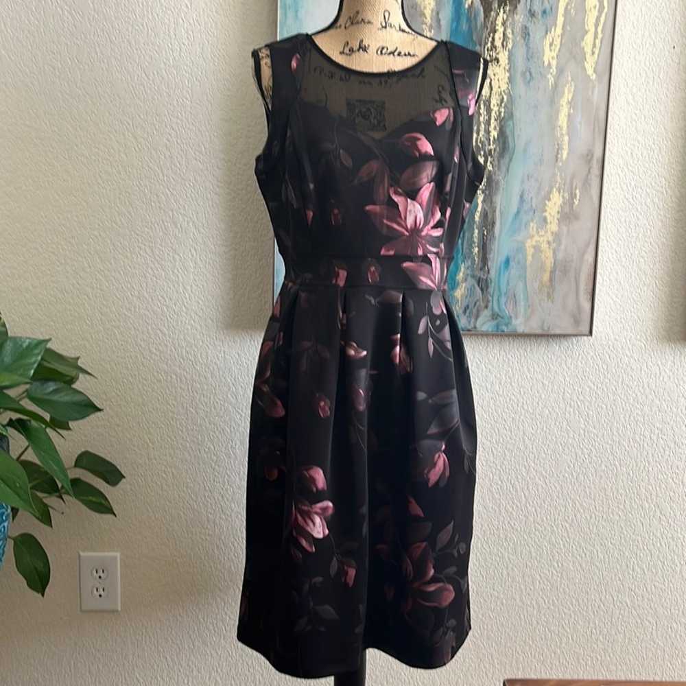 Enfocus Studio Mesh-top Floral Dress Excellent Co… - image 9