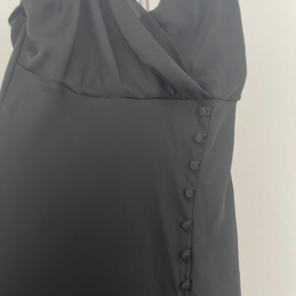 Zara trendy buttoned slip dress with slit (satin) - image 4