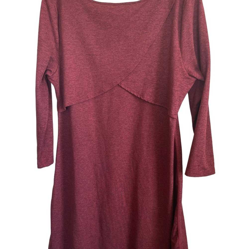 Patagonia Women's Seabrook Red 3/4 Sleeve Dress w… - image 7