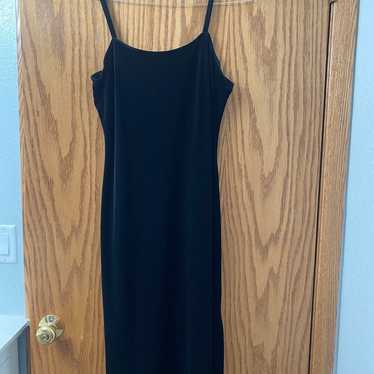 Jumping Joy Black Velvet Dress