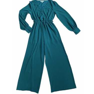 Emerald Green Long Sleeve Jumpsuit