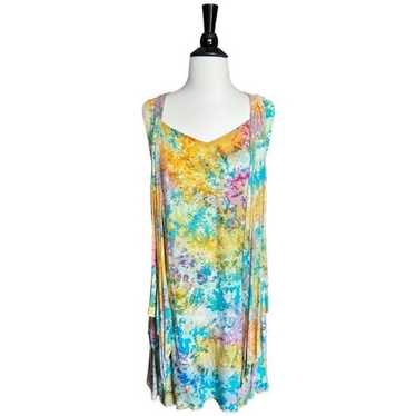 Pineapples Boutique Rainbow Tie Dye Tunic Or Cove… - image 1