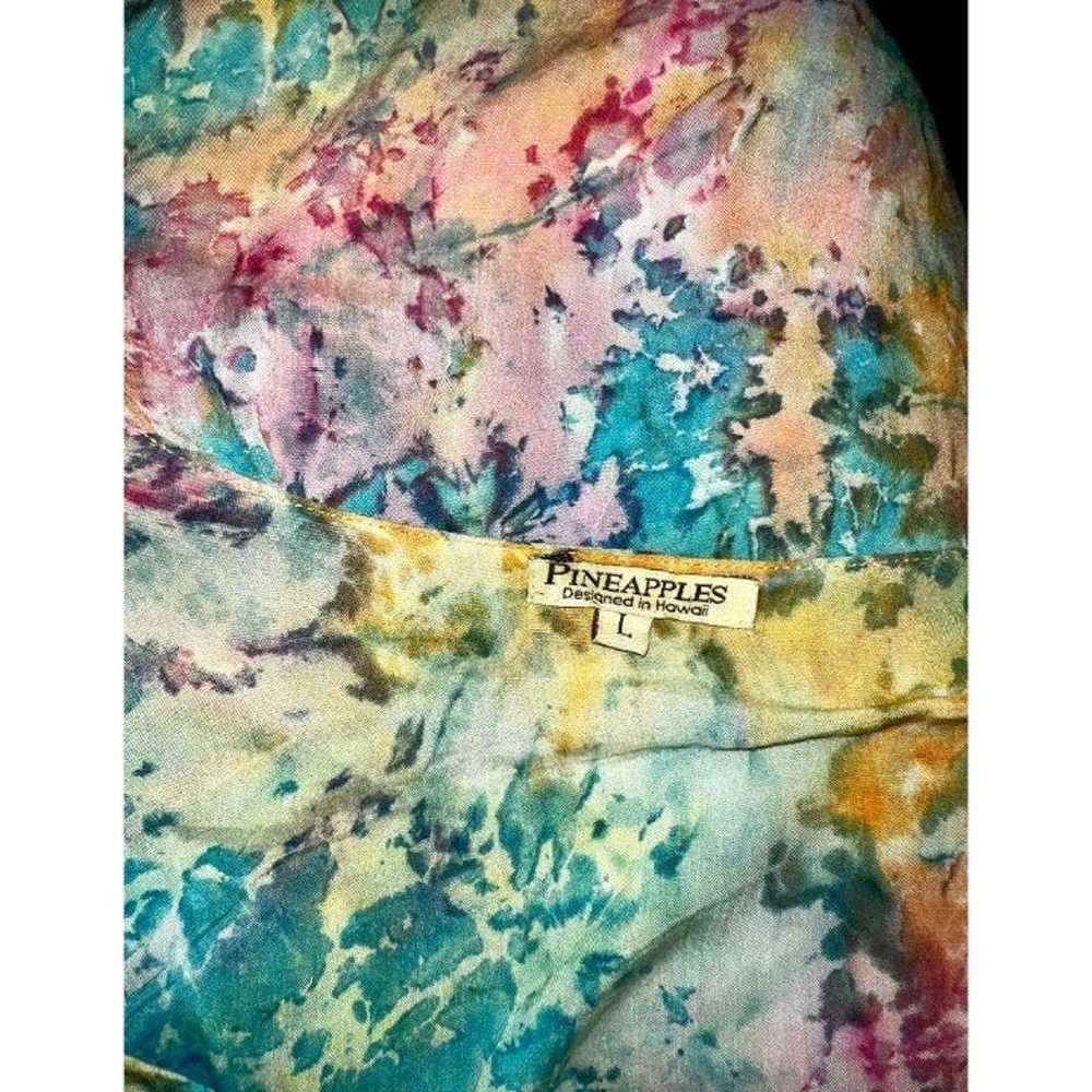 Pineapples Boutique Rainbow Tie Dye Tunic Or Cove… - image 6