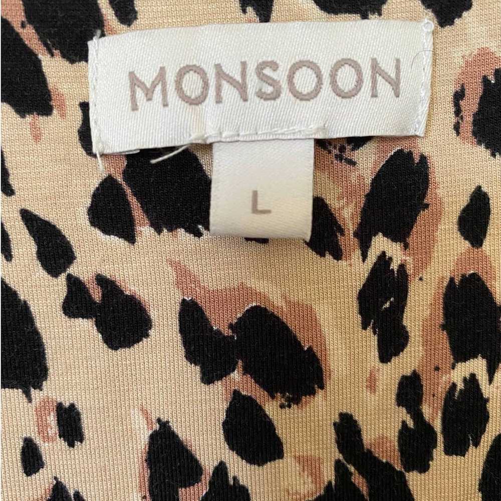 Monsoon Vikky Animal Print Jersey Midi Dress Larg… - image 4