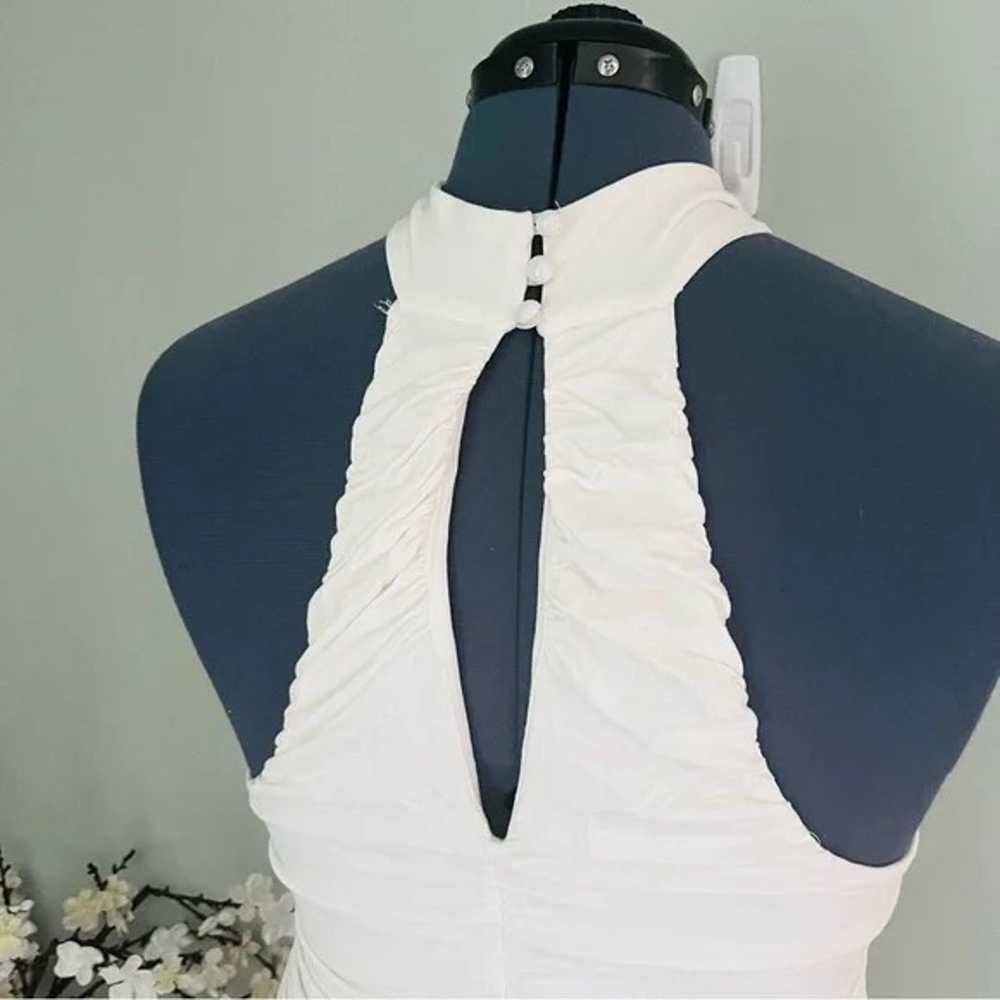Fashion Nova High Neck Ruched Bodycon Dress Size … - image 4
