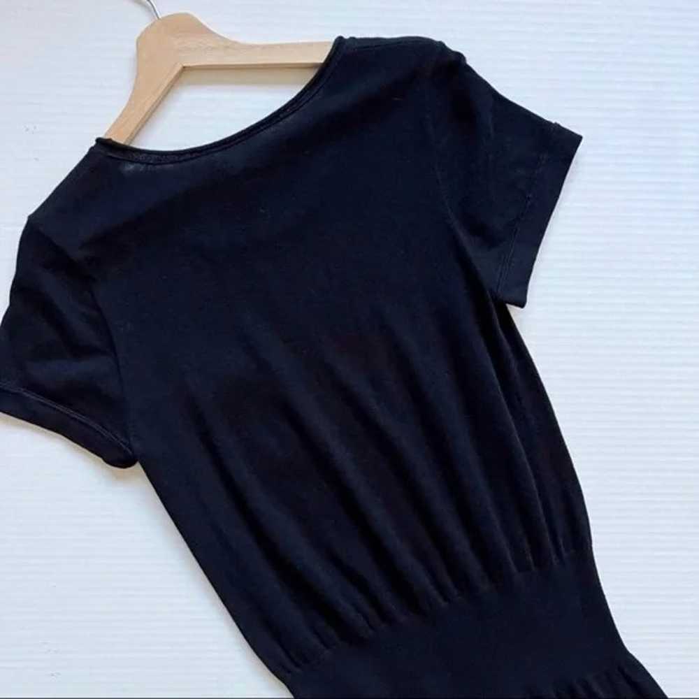 James Perse Short Sleeve Cashmere Blend Dress in … - image 4