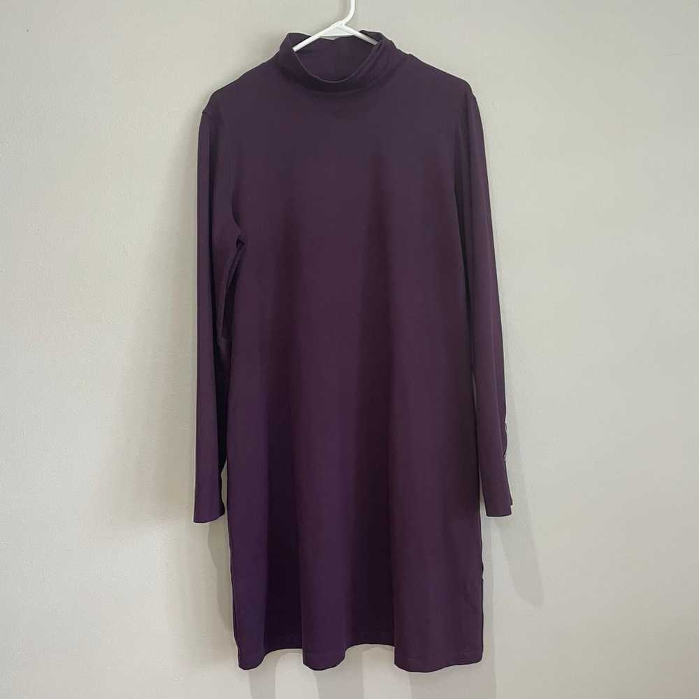 Title Nine Getaway Plum Purple Mockneck Long Slee… - image 1