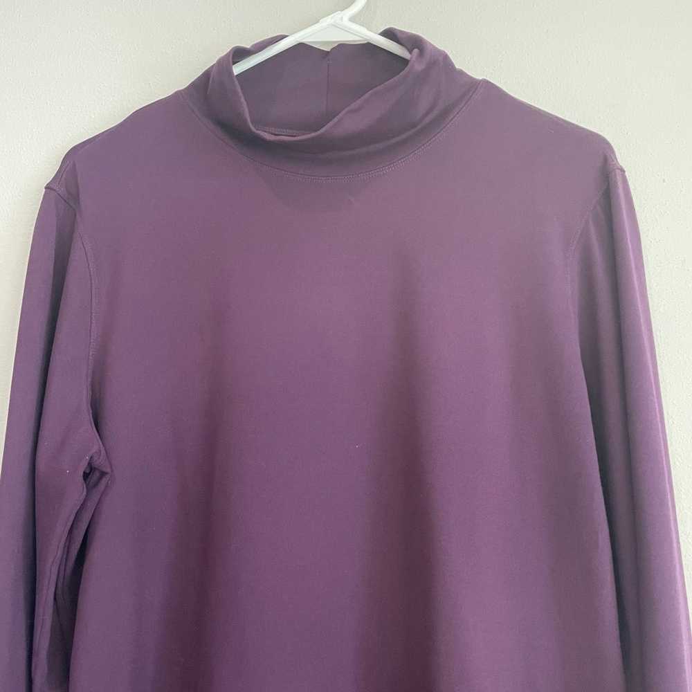 Title Nine Getaway Plum Purple Mockneck Long Slee… - image 3