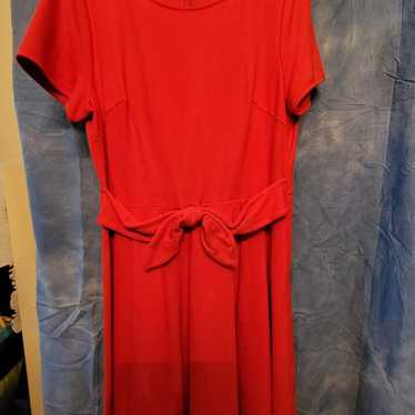Kate spade red short sleeve dress