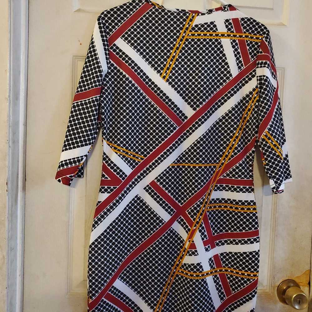 Shein Multicolored Dress. XL. Roundneck Short-sle… - image 6