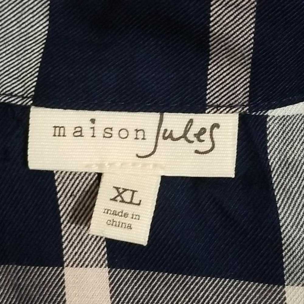 Maison Jules Plaid Cold-Shoulder Dress - image 8