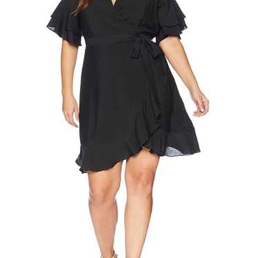 Elodie ruffle trim wrap cheap dress