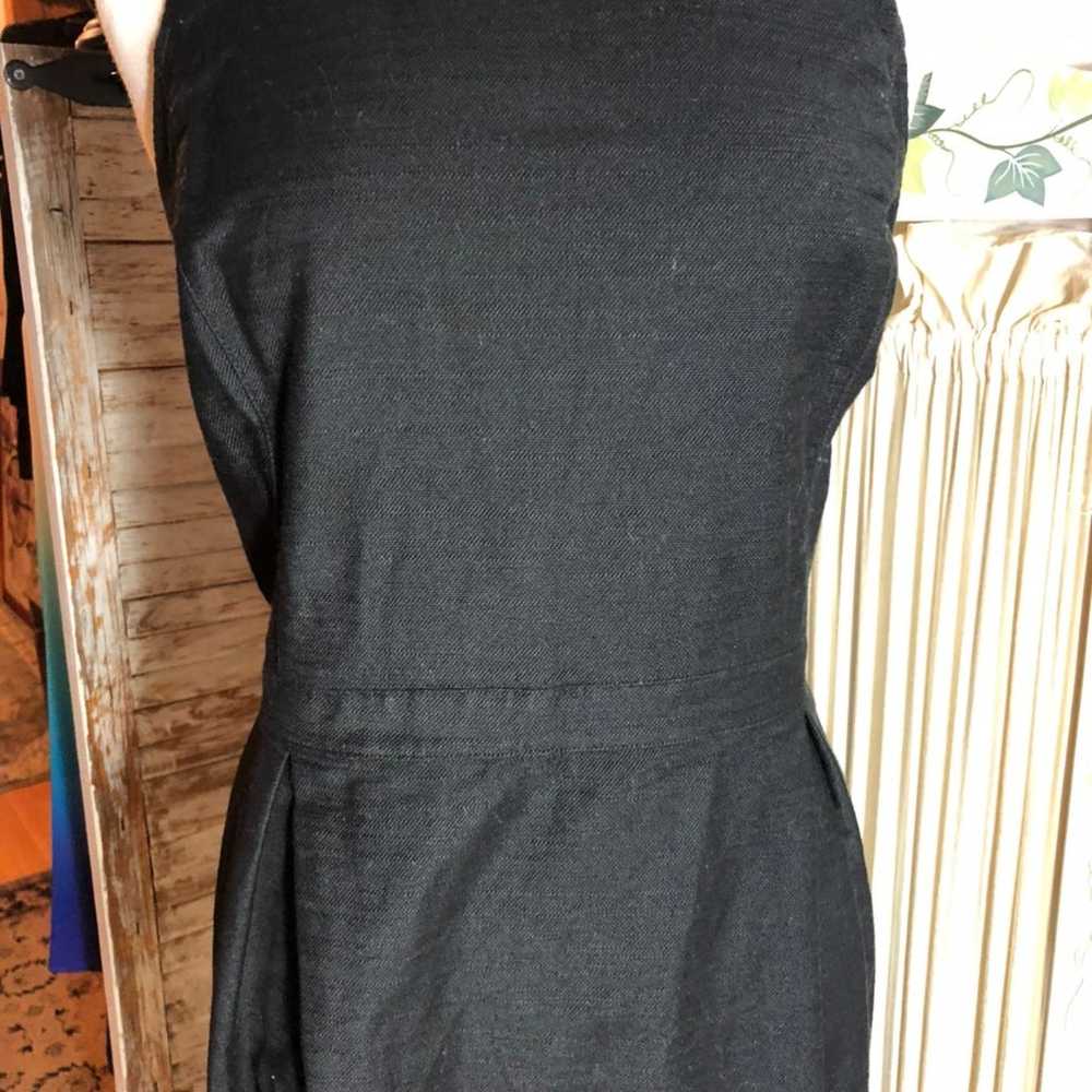Sz 18-ANN TAYLOR BLACK SLEEVELESS DRESS - image 11