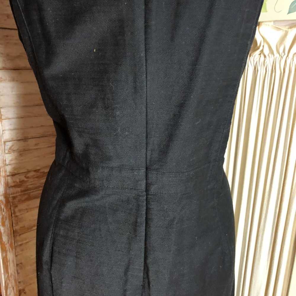 Sz 18-ANN TAYLOR BLACK SLEEVELESS DRESS - image 9