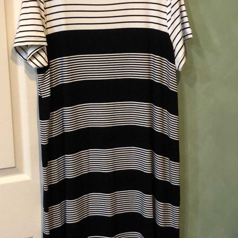 Calvin Klein NWOT dress, black/white, Size 0X - image 1