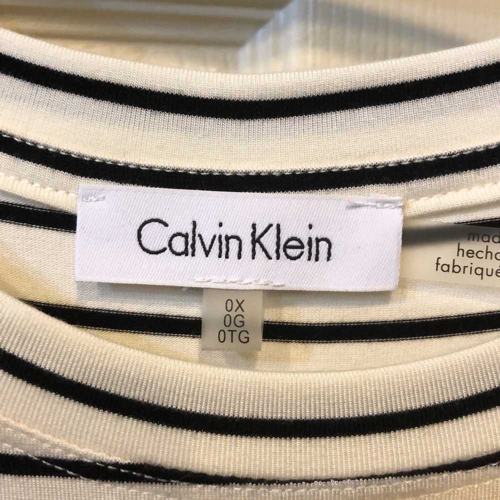Calvin Klein NWOT dress, black/white, Size 0X - image 2